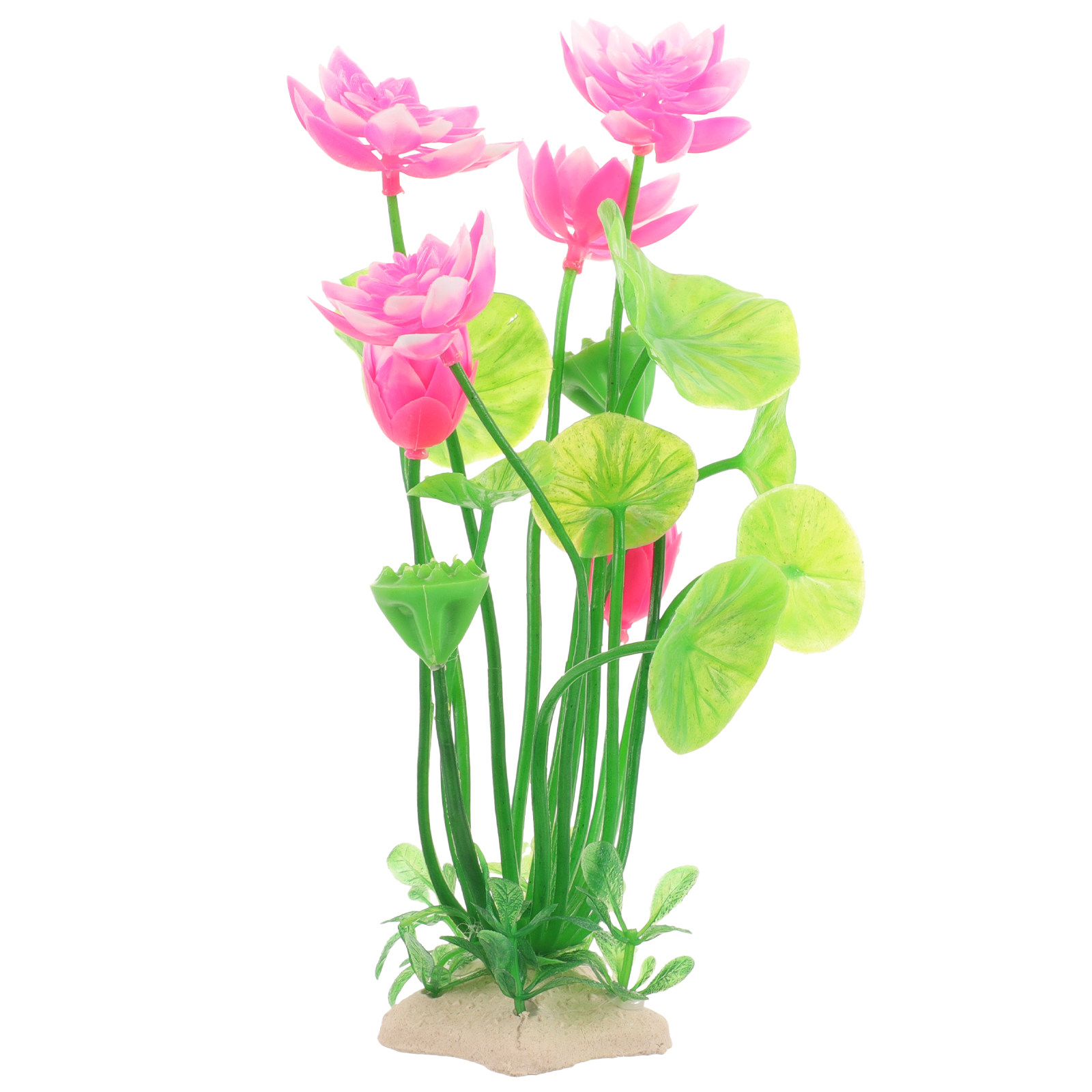 Non Planted Aquarium Fish - Fish Tank Lotus Flower Decor Artificial