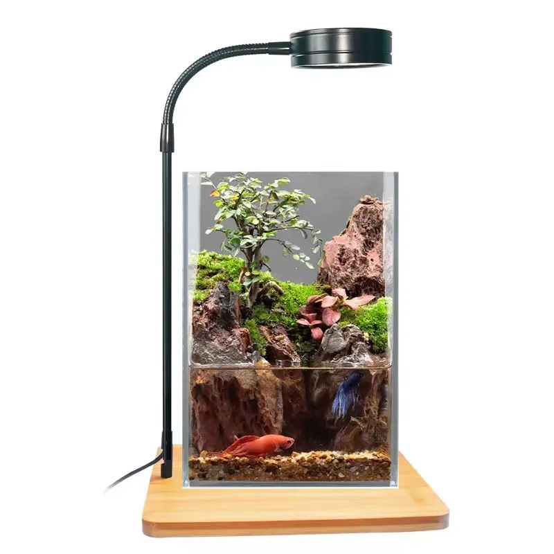 Planted Aquarium Hours - Desktop Decoration Timing Fish Tank Lamp