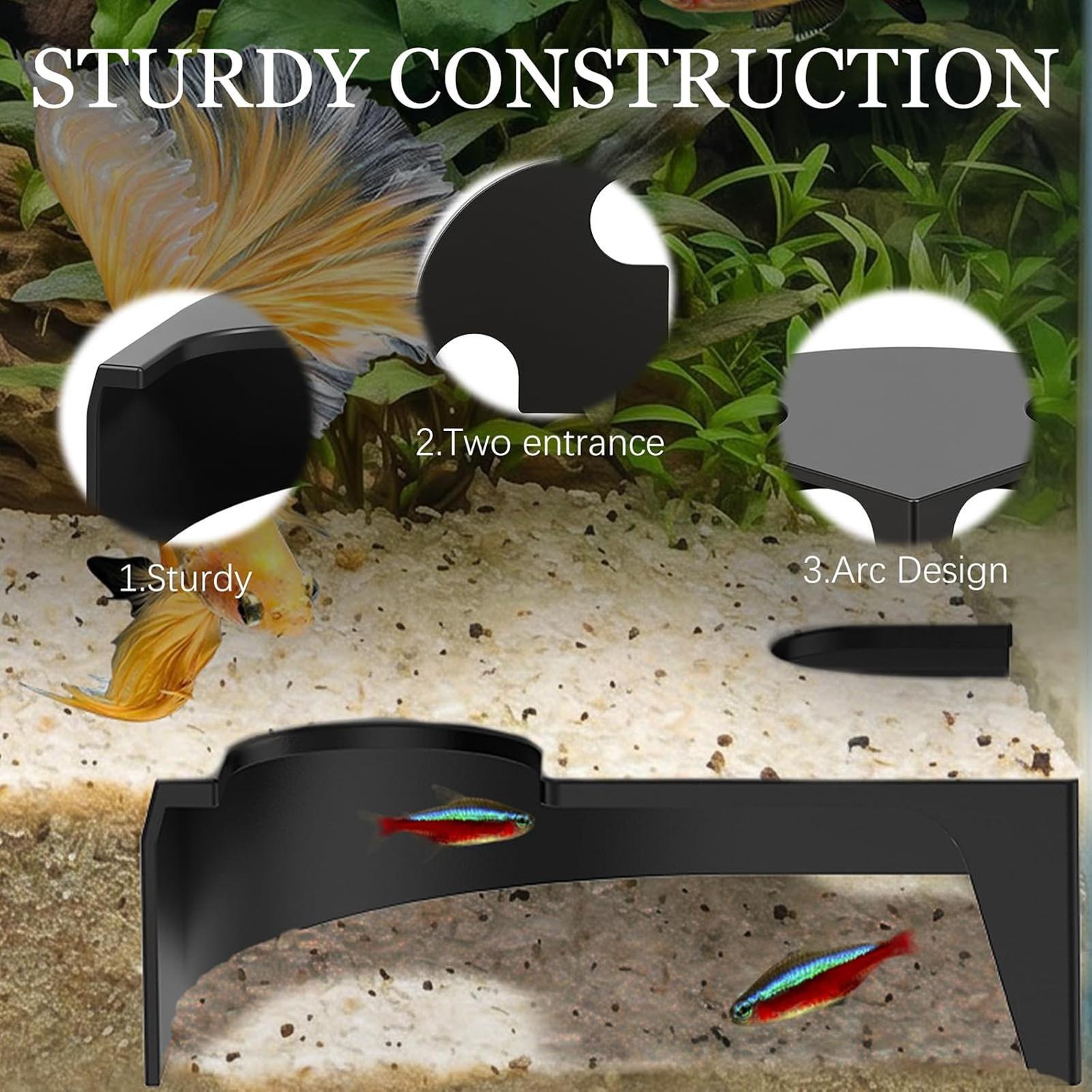Fish Cave For Aquarium Landsca - Non Planted Aquarium Fish 评论和价格