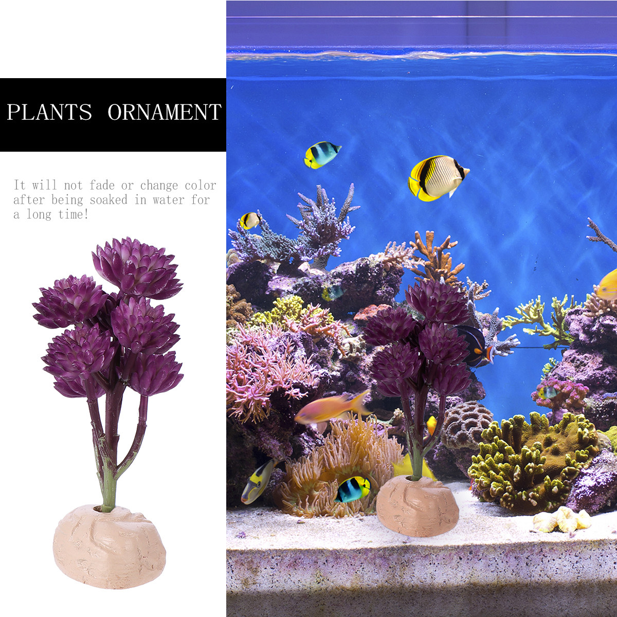 7-Head Lotus Simulated Aquatic - Non Planted Aquarium Fish 评论和价格