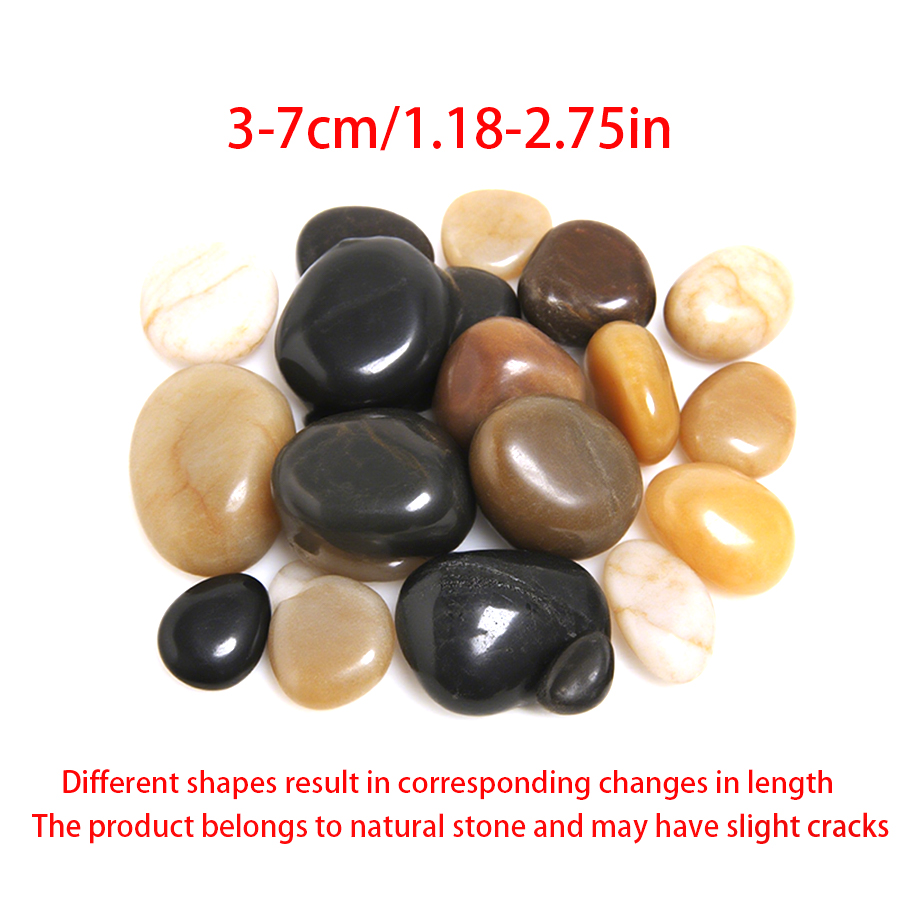 300-700g Smooth River Pebbles, - Aquarium Planted Plants 评论和价格
