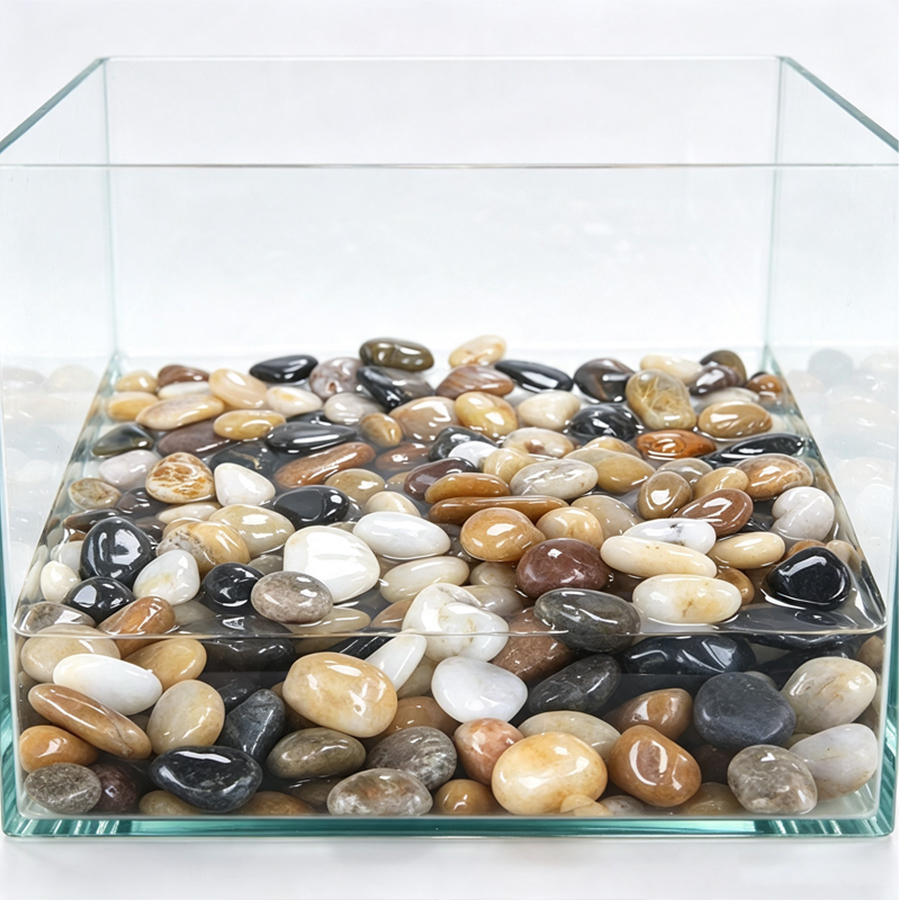 300-700g Smooth River Pebbles, - Aquarium Planted Plants 评论和价格