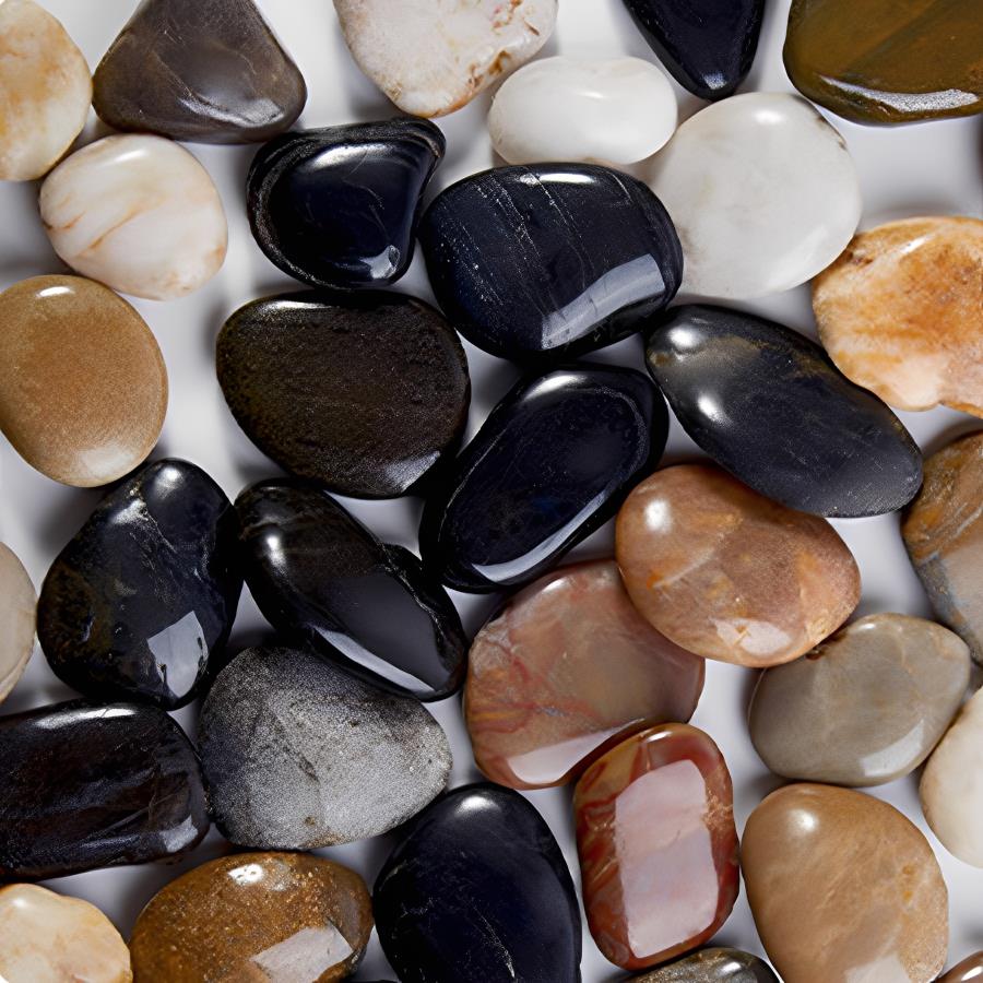 300-700g Smooth River Pebbles, - Aquarium Planted Plants 评论和价格