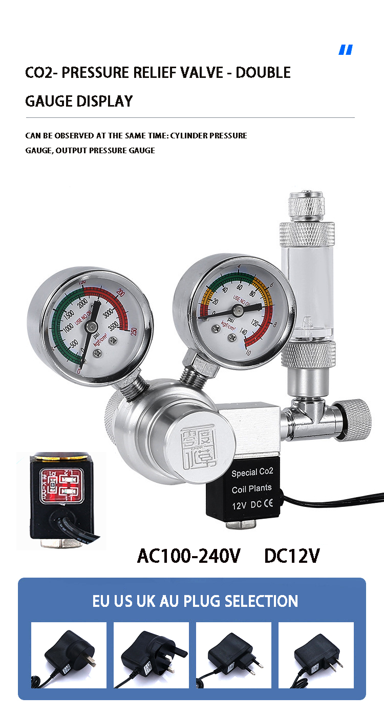 Aquarium CO2 Regulator Solenoi - Planted Aquarium Co2 评论和价格