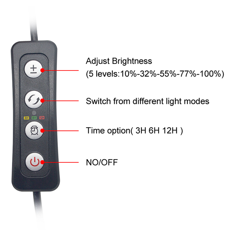 Aquarium LED Light for 16-64CM - Aquarium Plant Growing 评论和价格