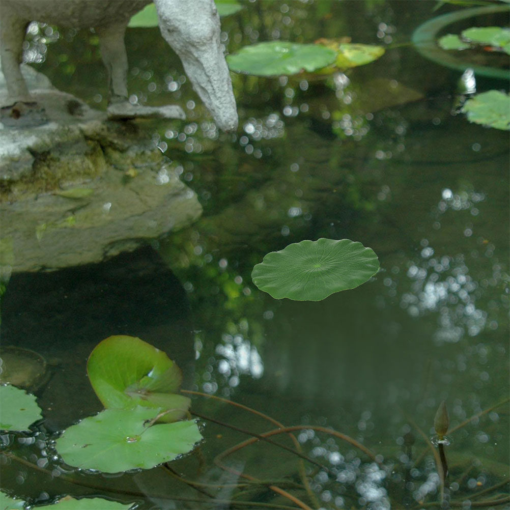 15Pcs Artificial Lily Pads Rea - Aquarium Planted Plants 评论和价格