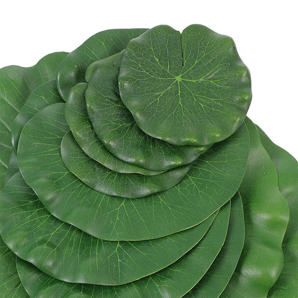 15Pcs Artificial Lily Pads Rea - Aquarium Planted Plants 评论和价格