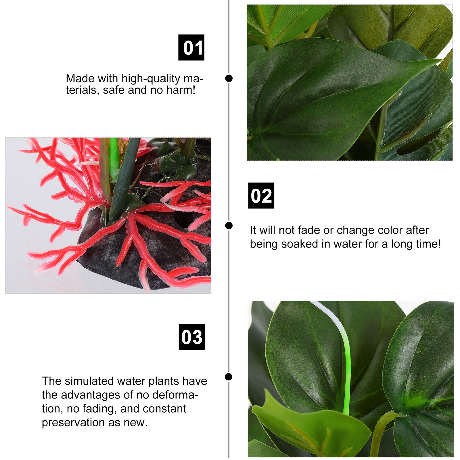 Lifelike Artificial Green Plan - Non Planted Aquarium Fish 评论和价格