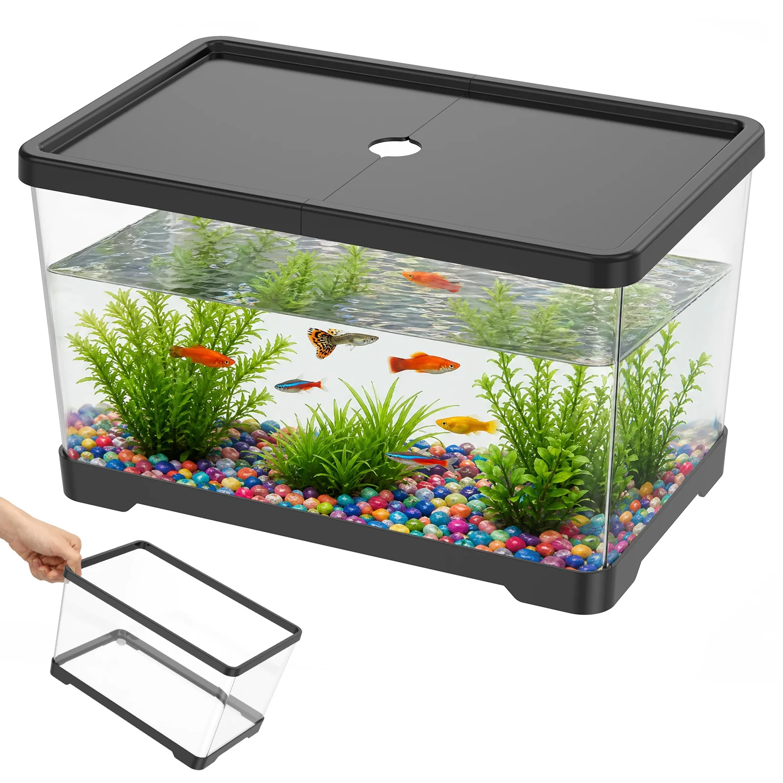 Transparent Fish Tank Aquarium - Planted Aquarium Bowl 评论和价格