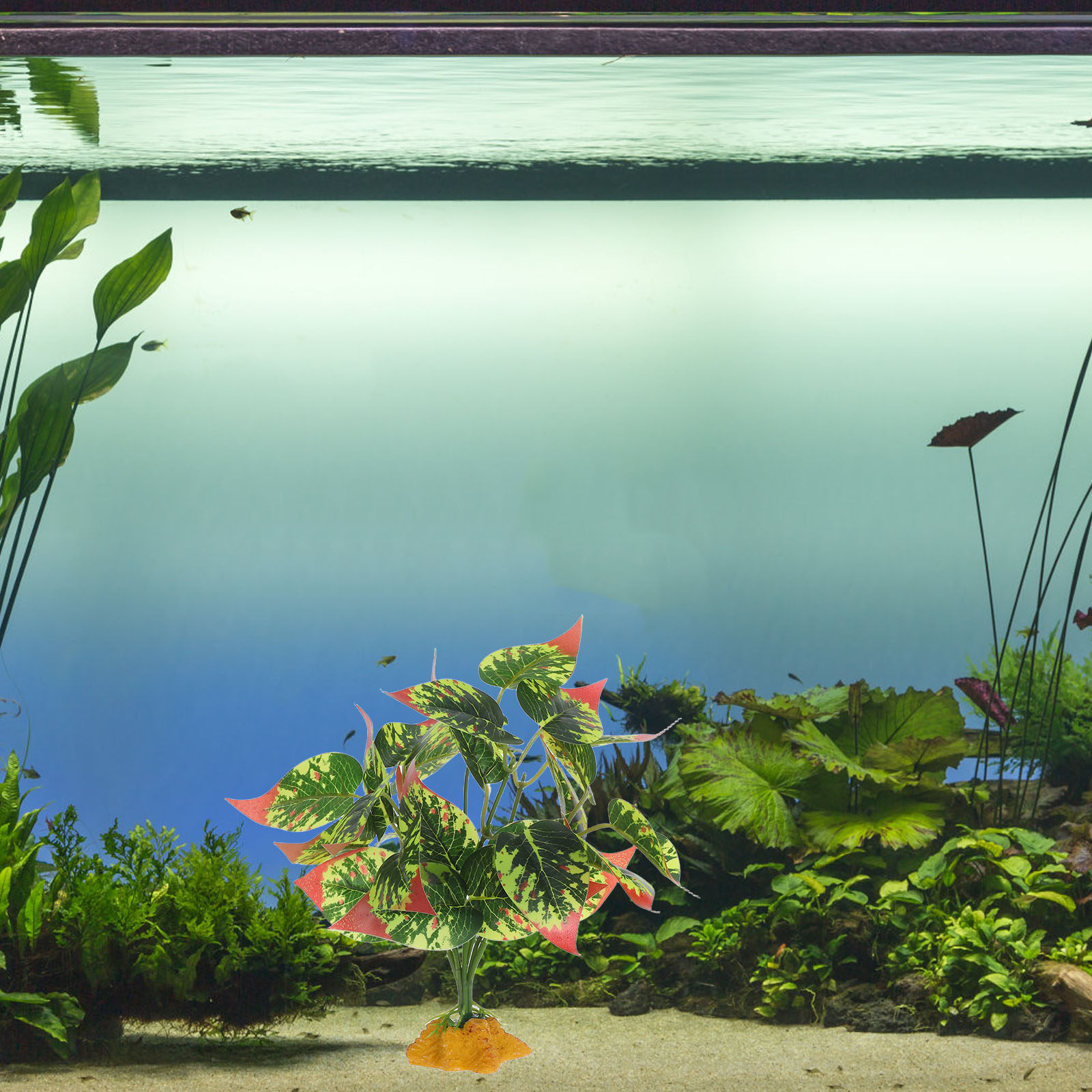 Lifelike ABS Artificial Plants - Planted Aquarium Bowl 评论和价格