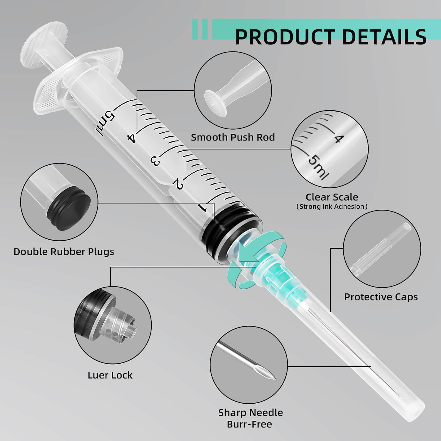 5ml Luer Lock Syringe, Suitabl - Planted Aquarium Parameters 评论和价格