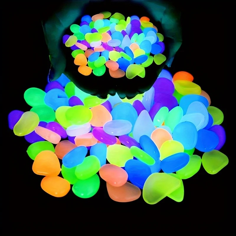 50-200pcs Glow in The Dark Peb - Aquarium Planted Plants 评论和价格