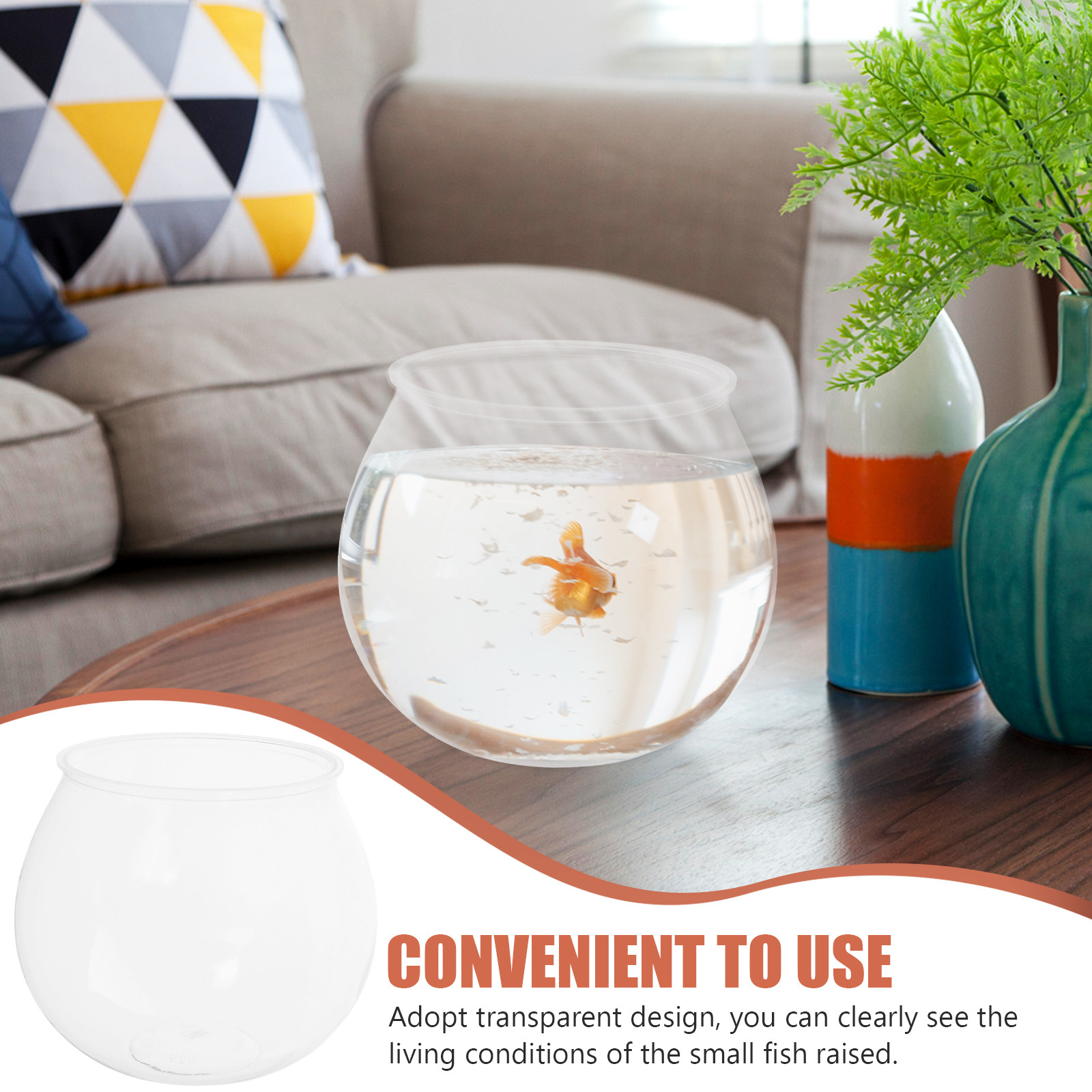 4Pcs Small Plastic Fish Tank T - Planted Aquarium Bowl 评论和价格