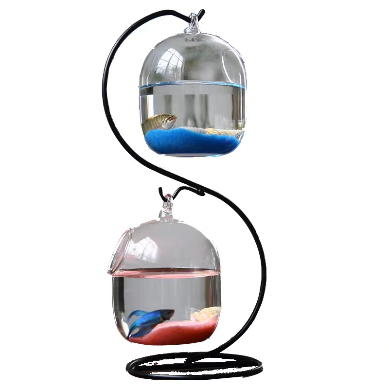 Creative Double-deck Suspended - Planted Aquarium Bowl 评论和价格