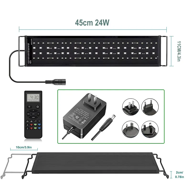 SIROKA 45cm Professional LED F - Planted Aquarium Hours 评论和价格