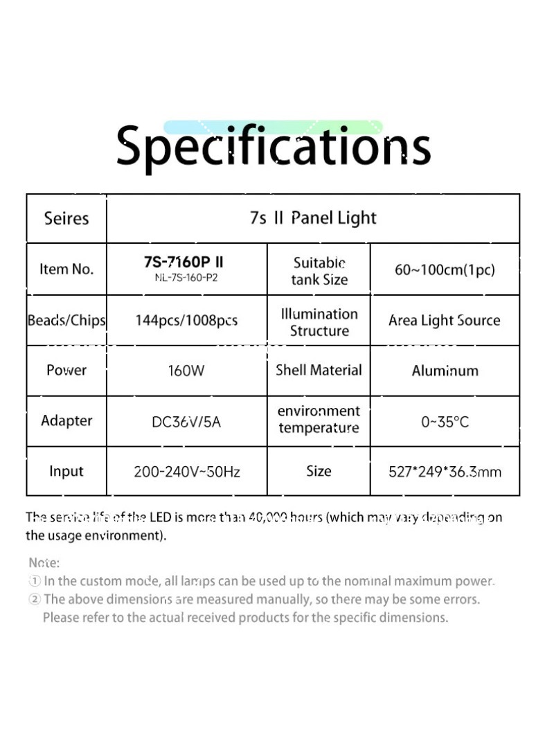 Aquarium LED Light 160W RGB Fu - Aquarium Planted Plants 评论和价格